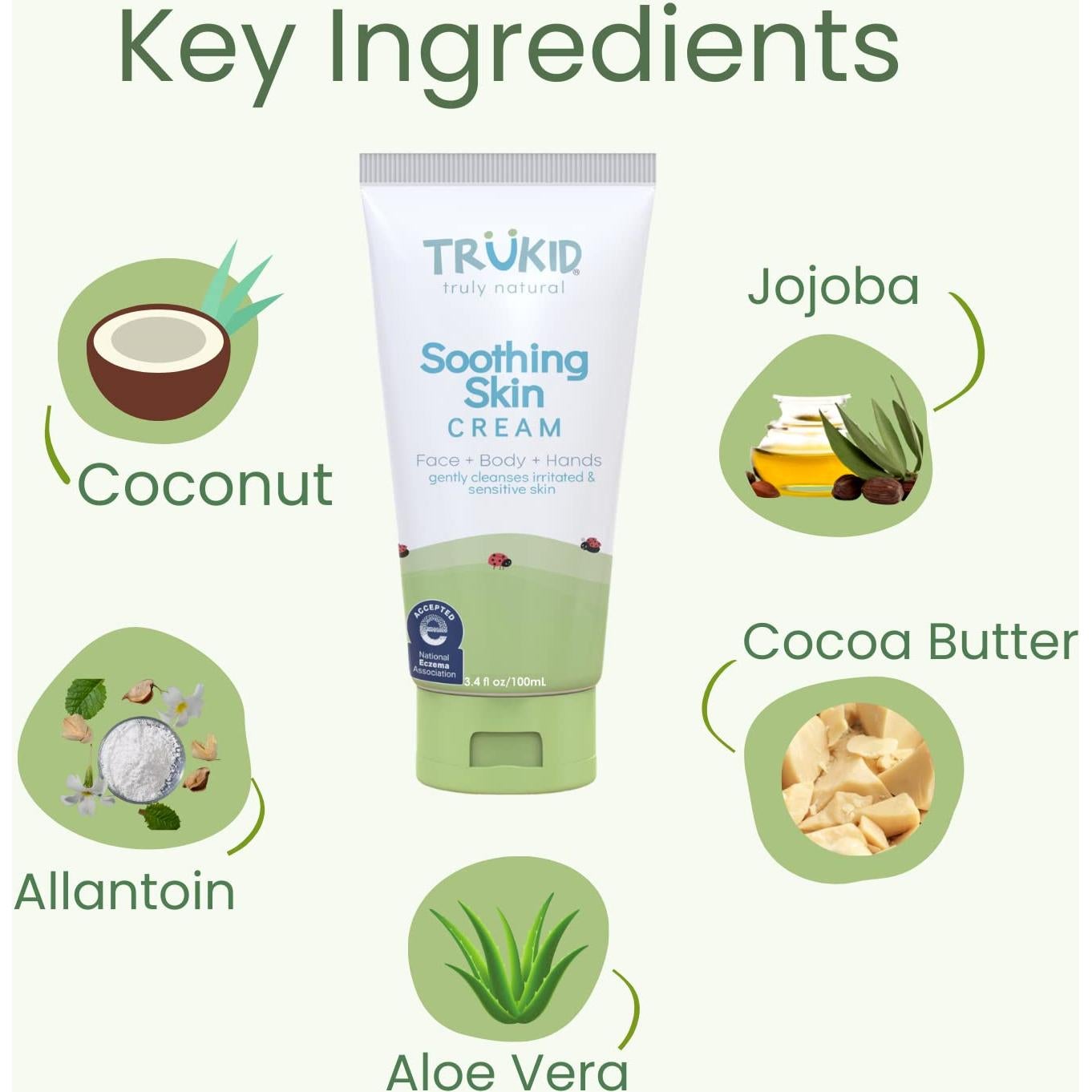 Crema Natural para Eczema TruKid 96g - Piel Sensible Niños