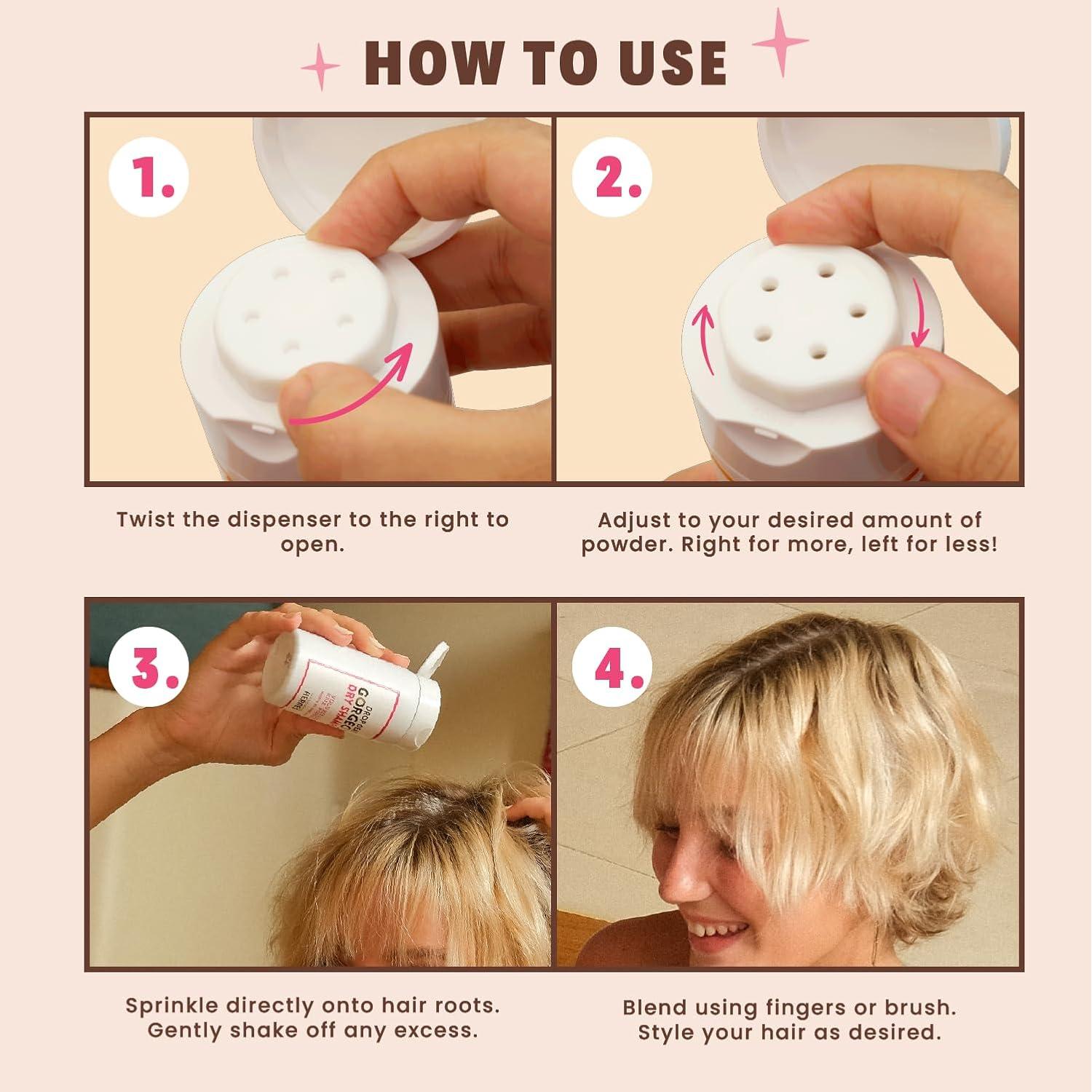 Champú Seco Voluminizador Handmade Heroes 1.8oz Natural Cabello Oscuro