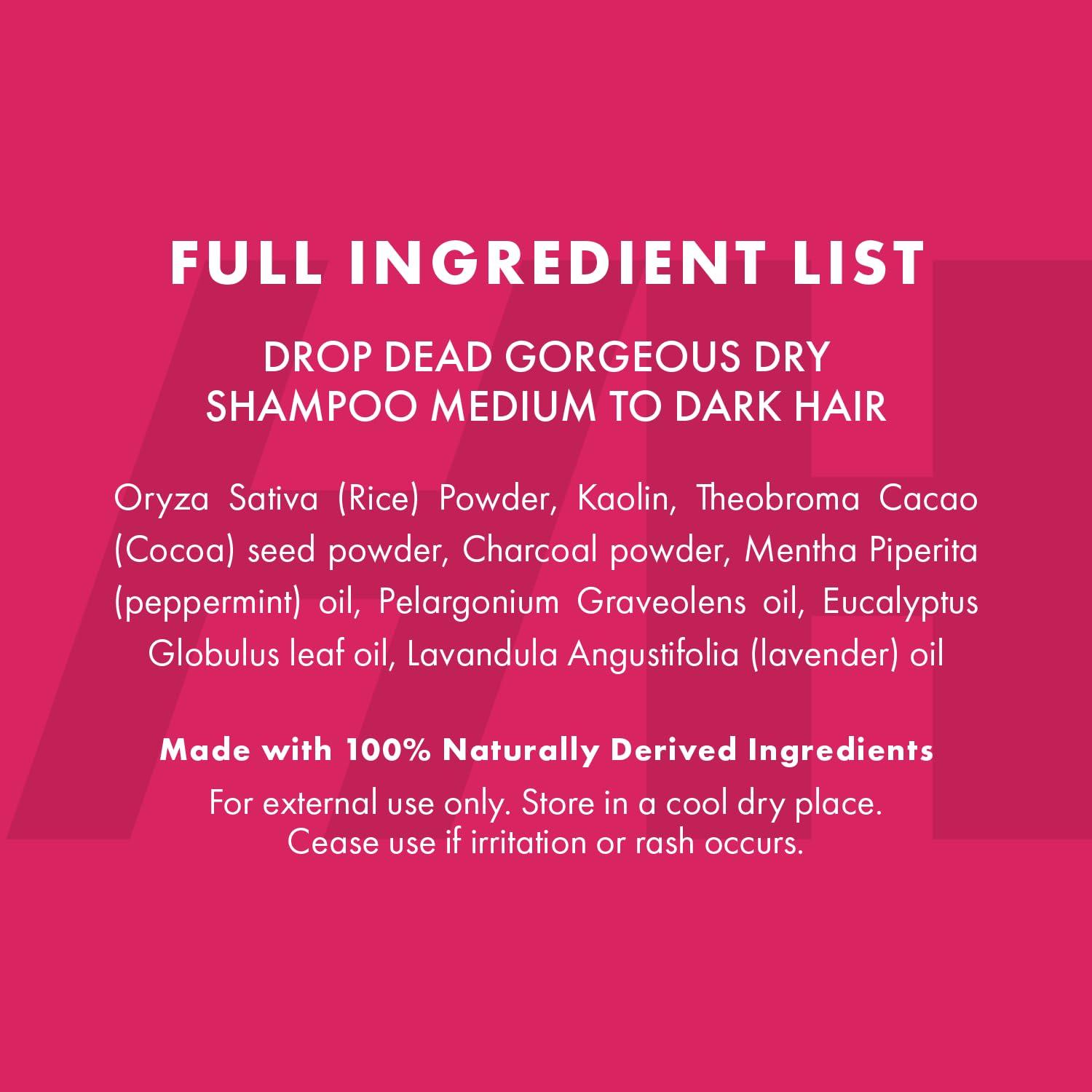 Champú Seco Voluminizador Handmade Heroes 1.8oz Natural Cabello Oscuro