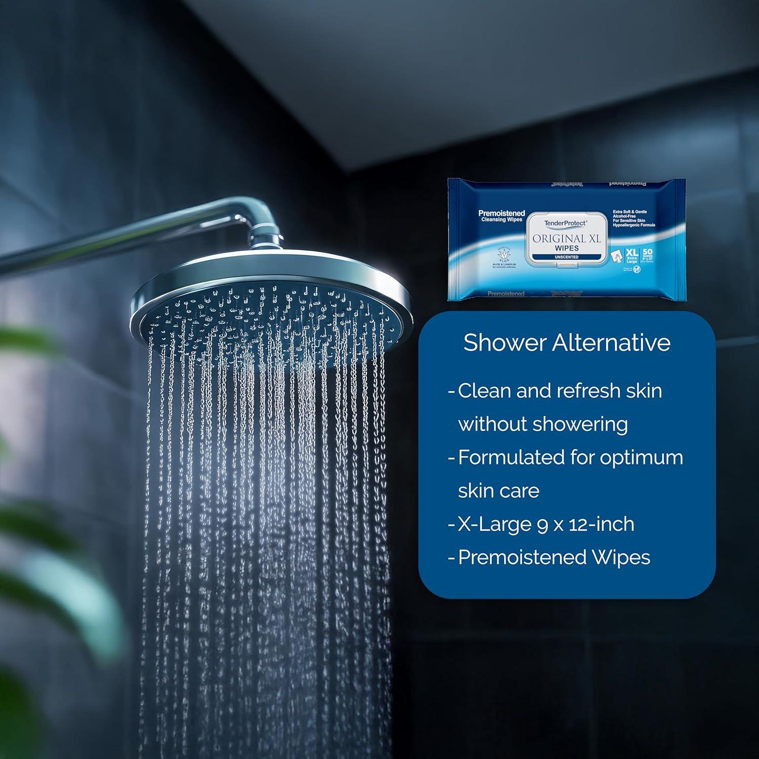 Toallitas Húmedas Adultas TenderProtect XL 50 Pzas con Aloe