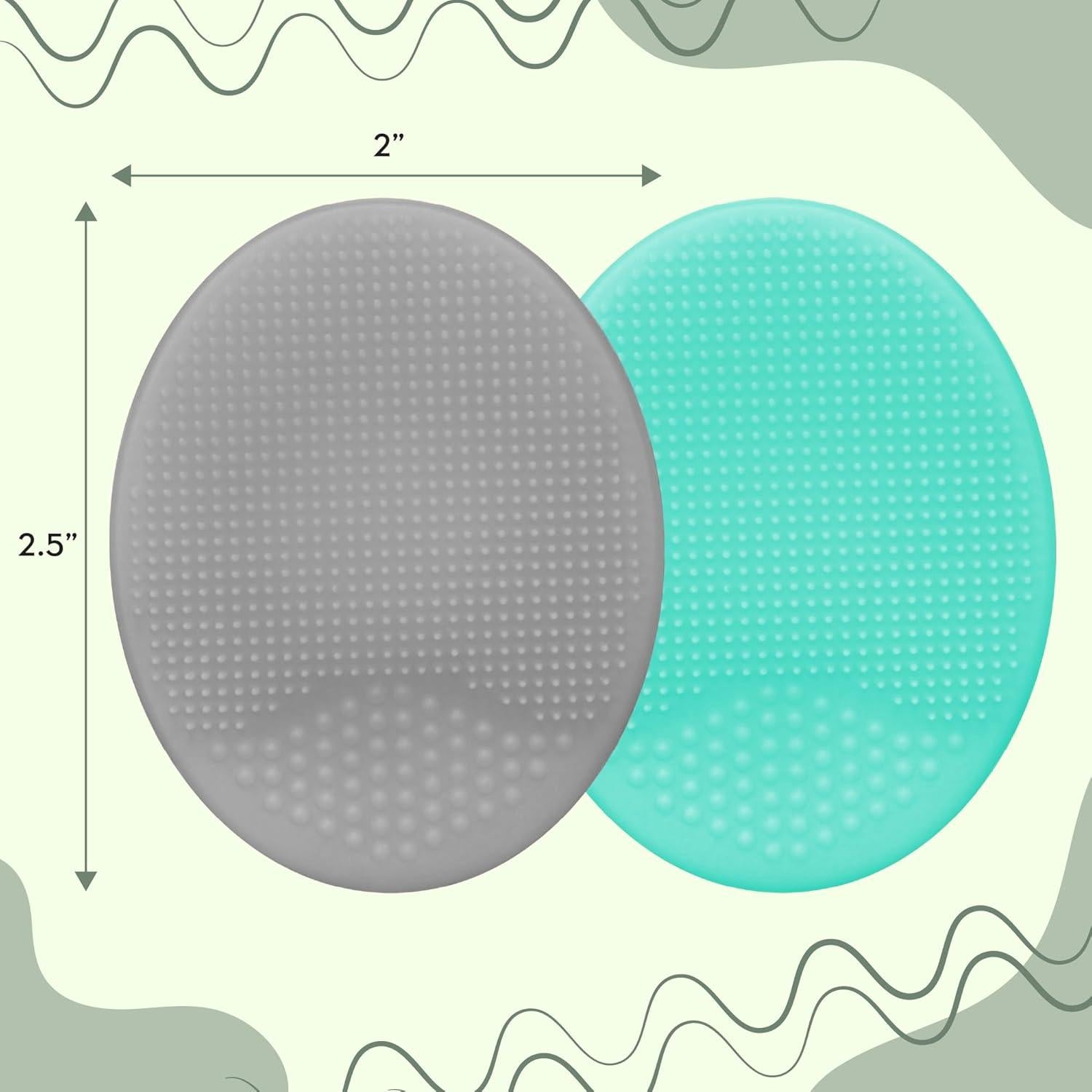 Baby Scrubbies S&T INC. Exfoliantes de Silicona 2 Piezas