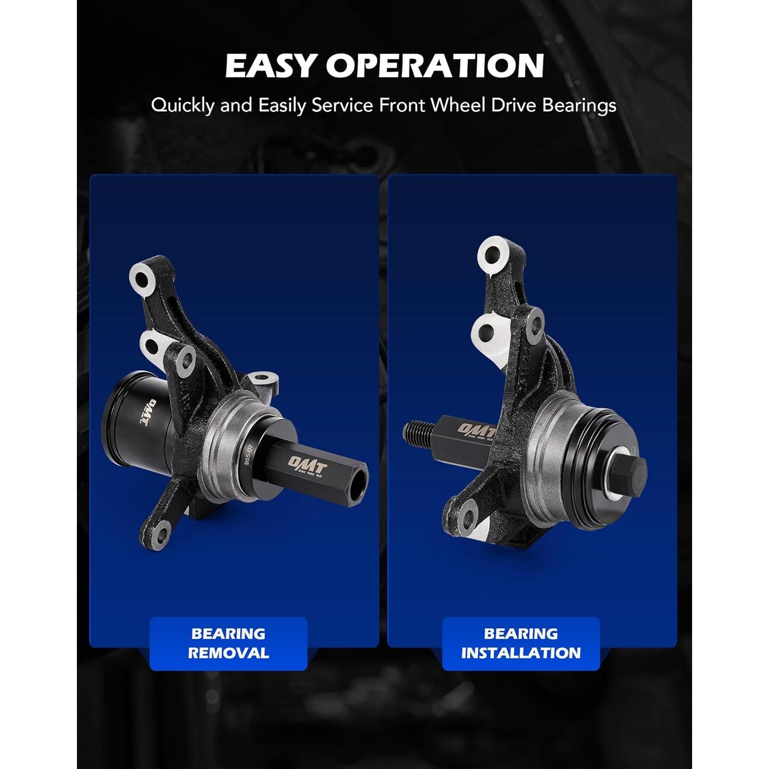 Kit de Prensa de Rodamiento de Rueda Orion Motor Tech 24 Pzas