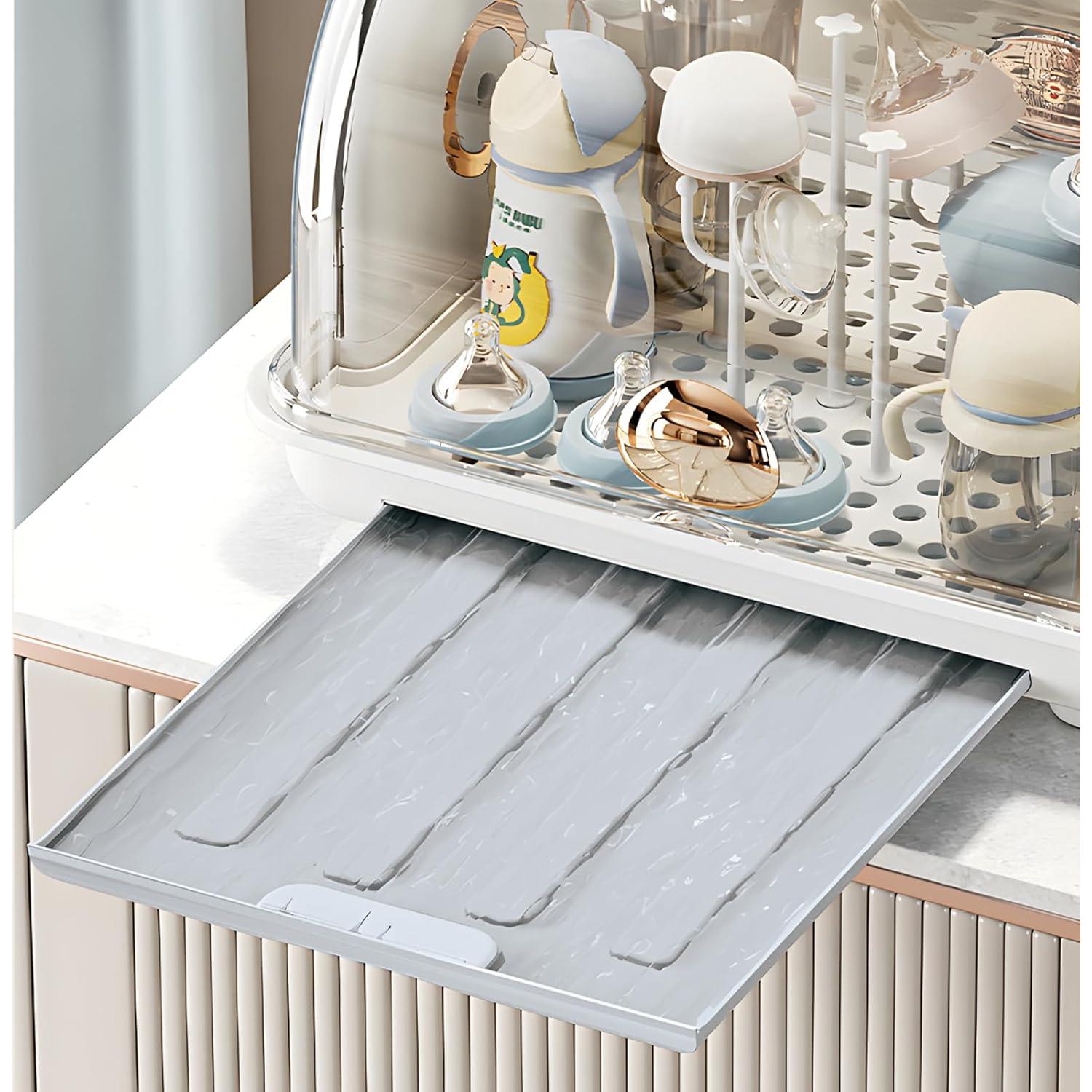 Organizador de Secado de Biberones QDTTSRY Gris 31x22x24cm