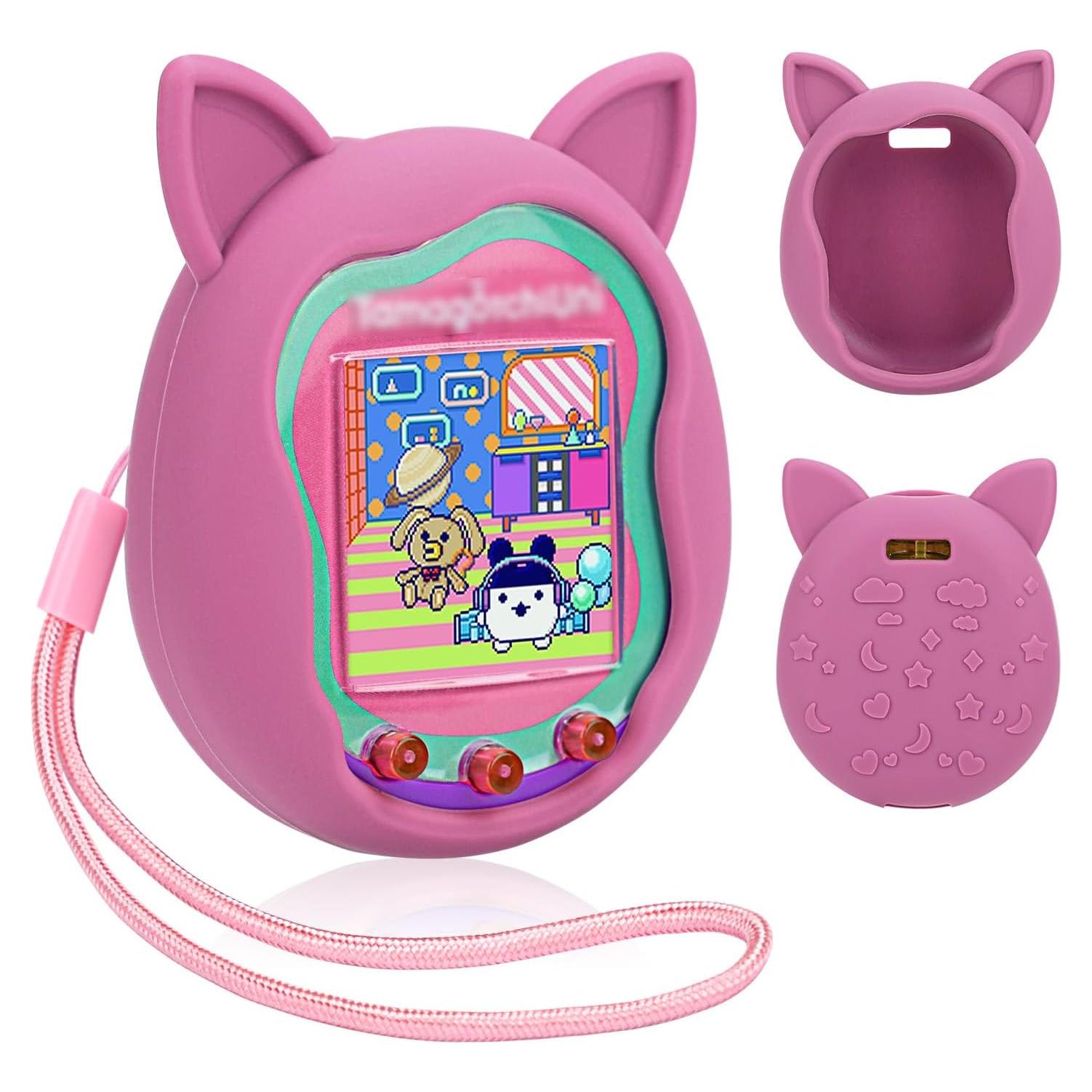 Funda de Silicona Winceed Rosa para Tamagotchi Uni - Protección Completa