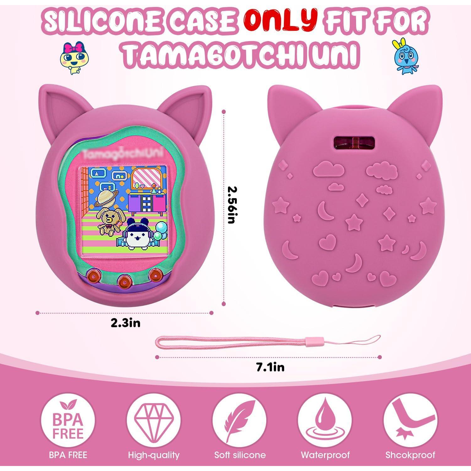 Funda de Silicona Winceed Rosa para Tamagotchi Uni - Protección Completa