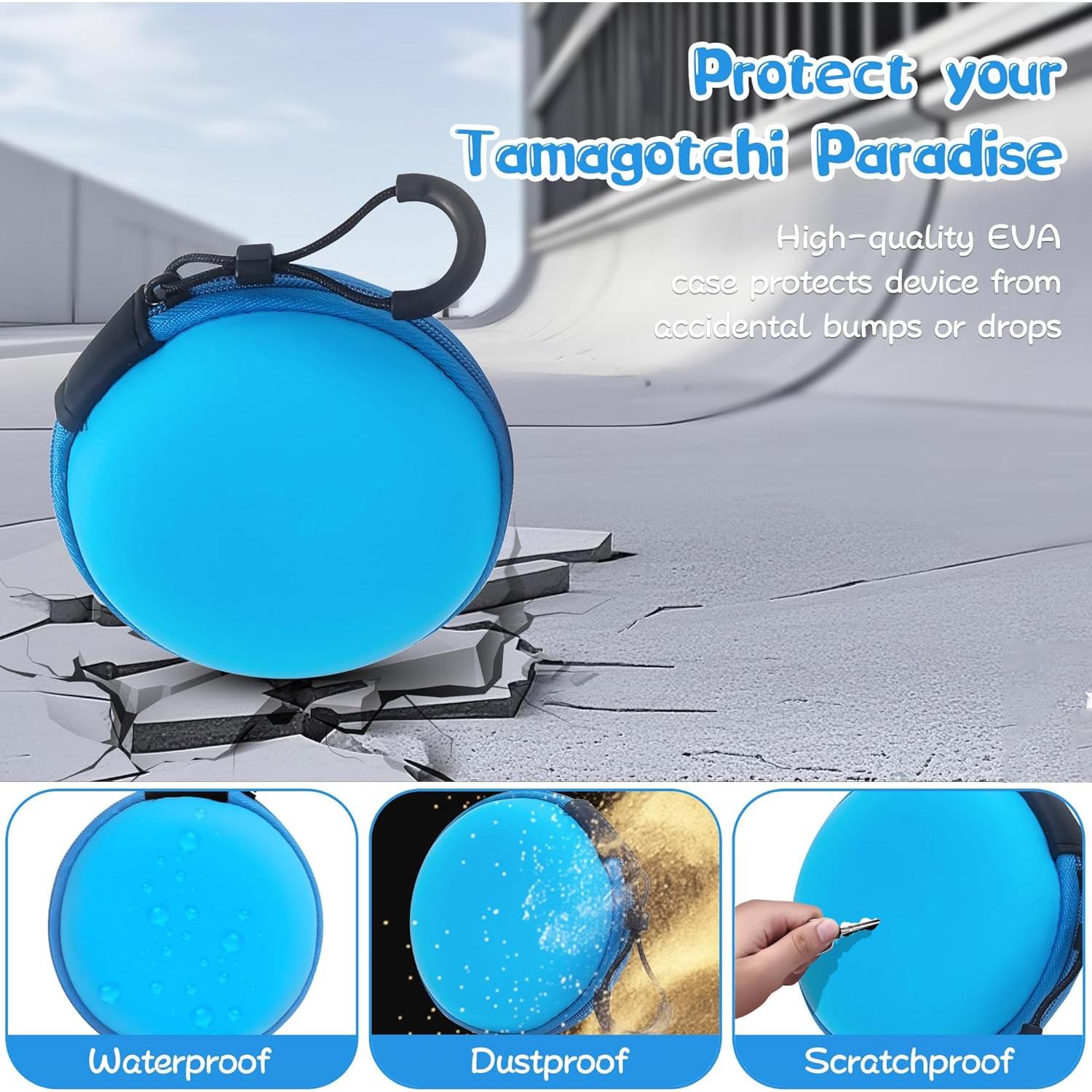 Funda Dura EVA FIOPAZ para Tamagotchi Paradise y NANO-MALS Azul