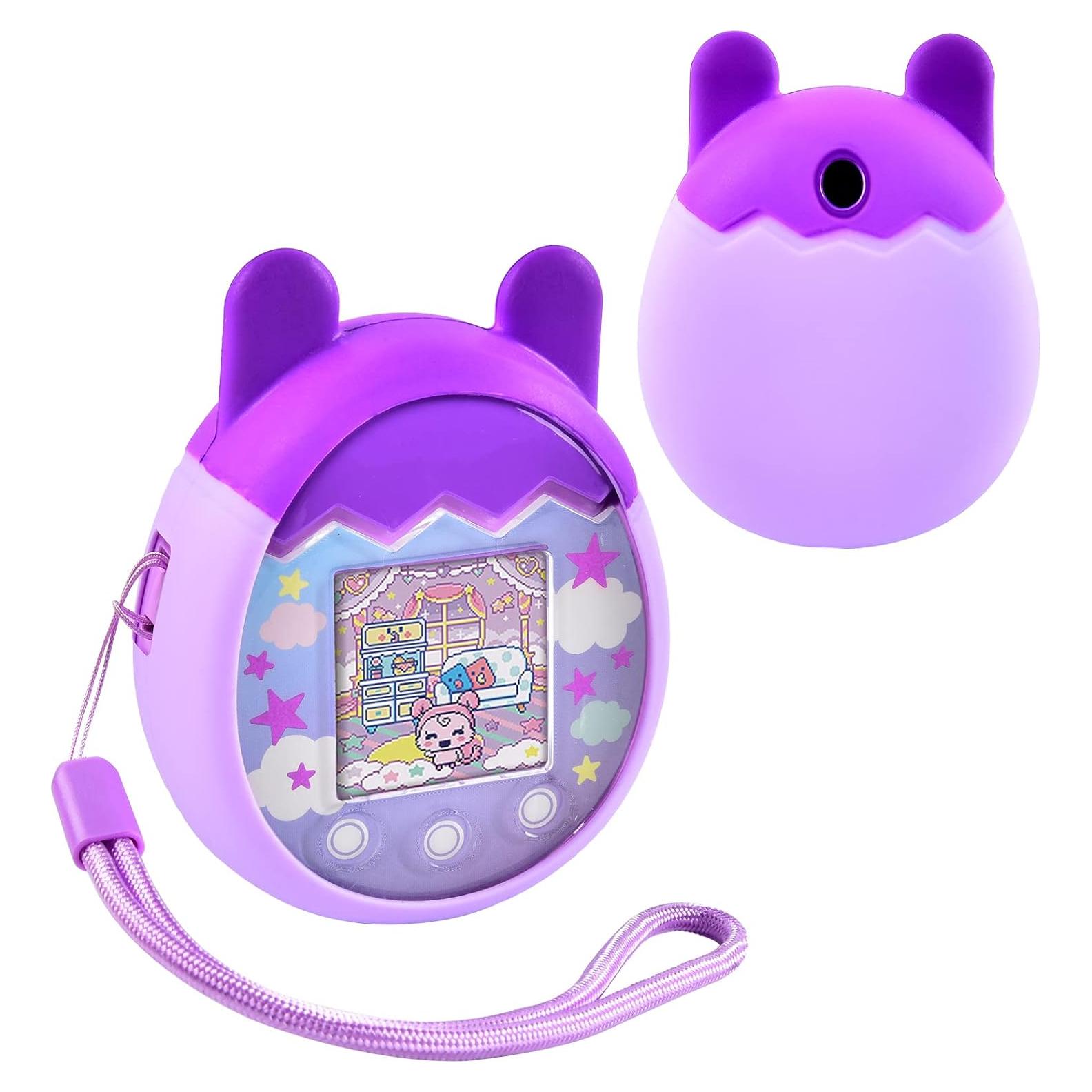 Funda de Silicona ANKHOH para Tamagotchi Pix Púrpura
