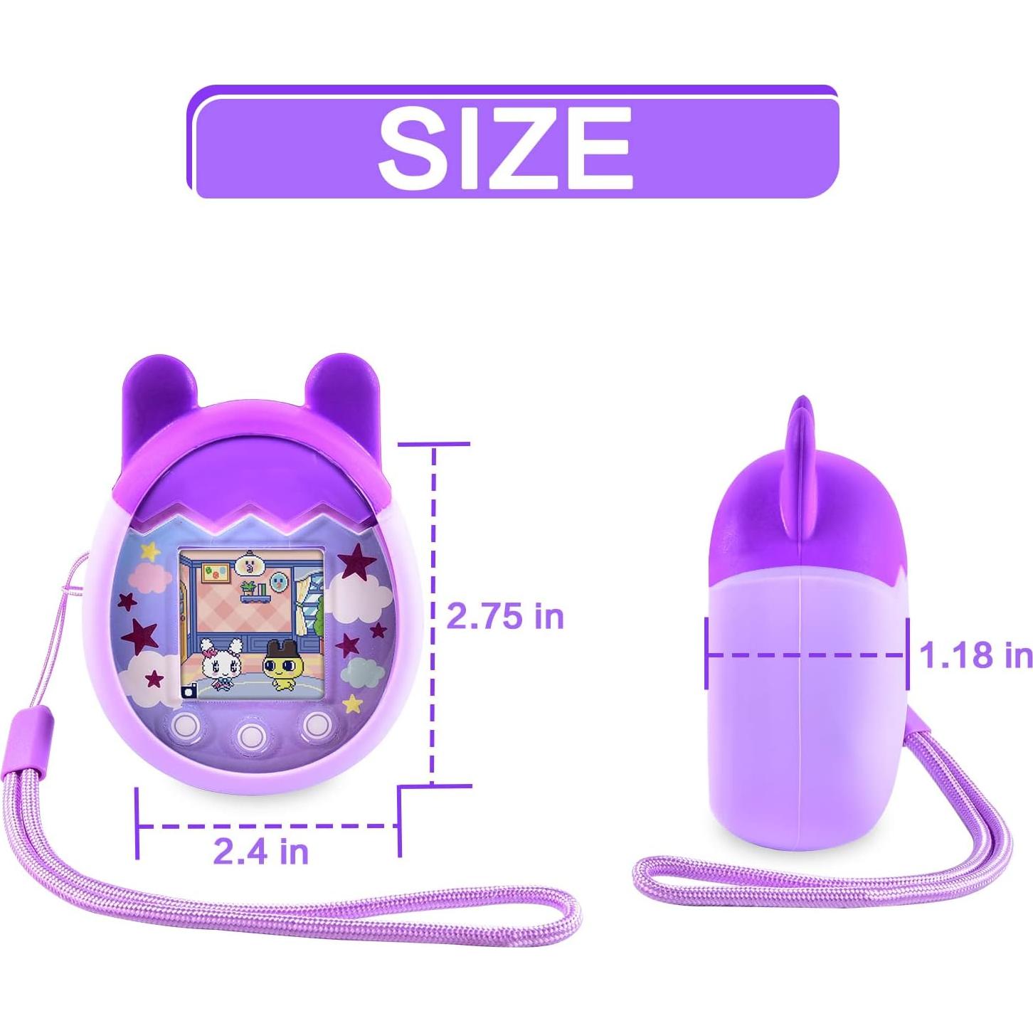 Funda de Silicona ANKHOH para Tamagotchi Pix Púrpura