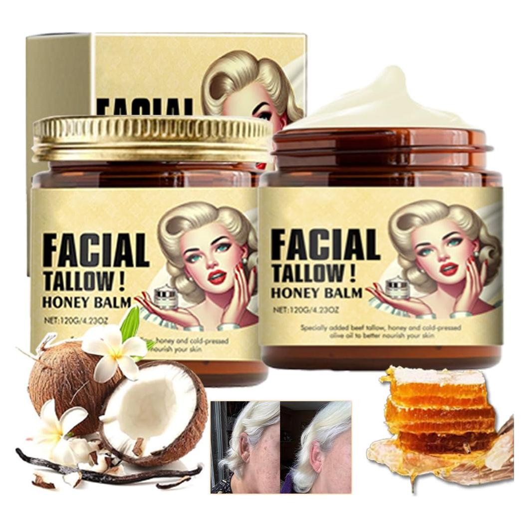 Crema Hidratante Natural de Sebo de Res y Miel 240g