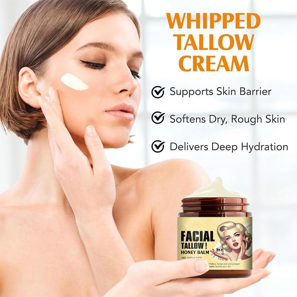 Crema Hidratante Natural de Sebo de Res y Miel 240g