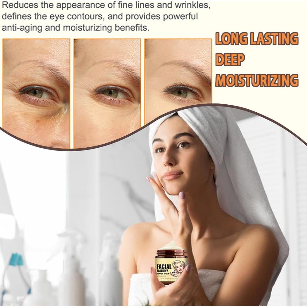 Crema Hidratante Natural de Sebo de Res y Miel 240g