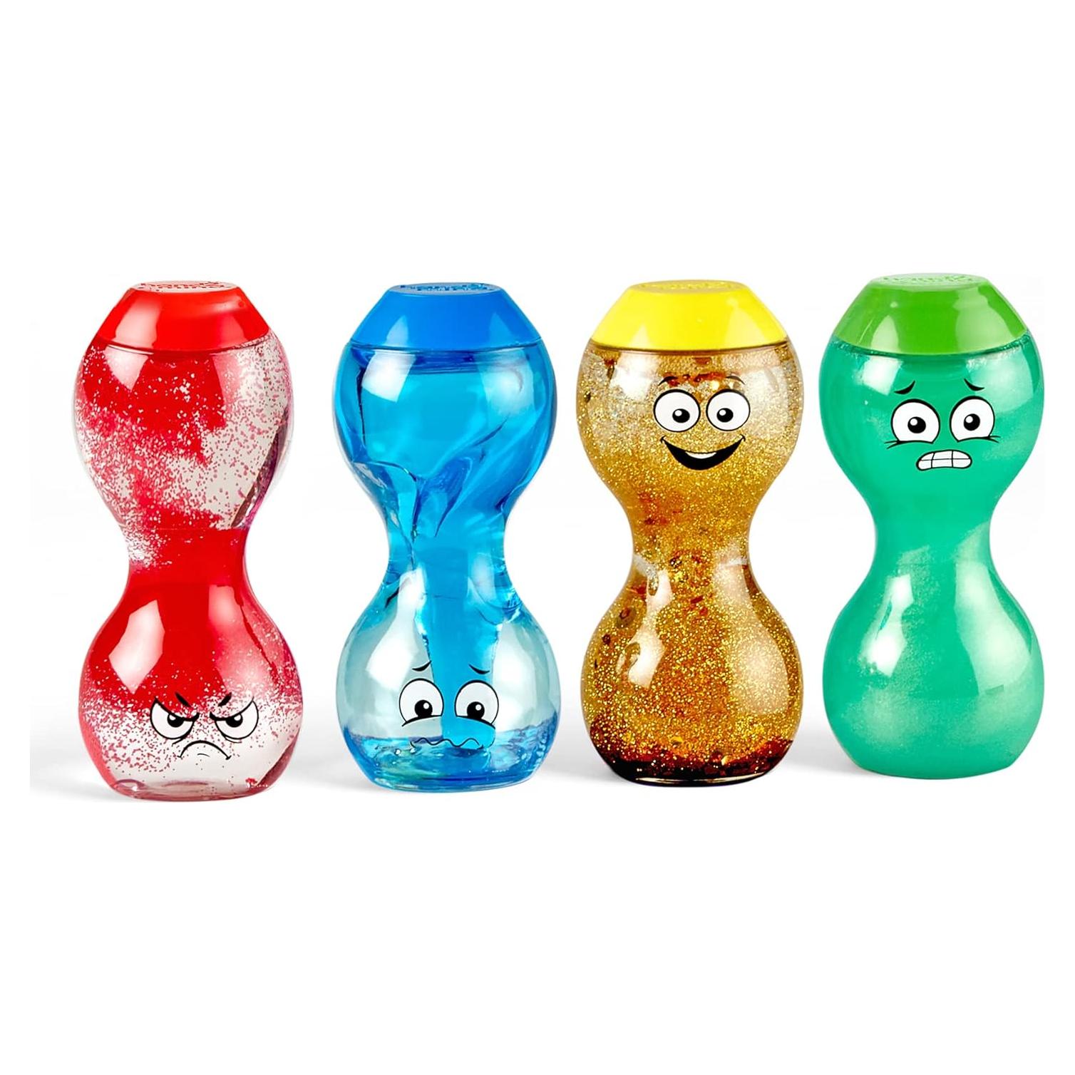 Botellas Sensoriales hand2mind - Emociones Primarias 4 Piezas