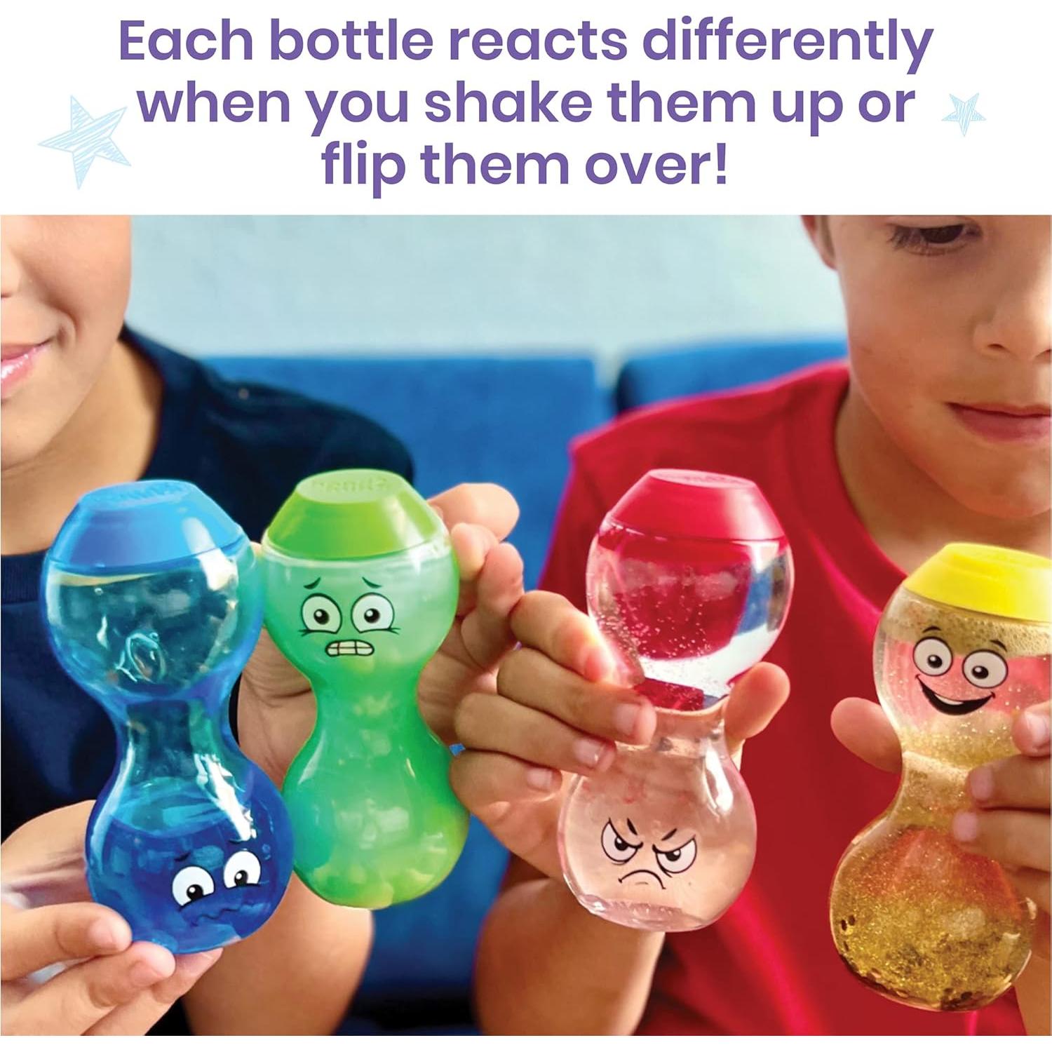 Botellas Sensoriales hand2mind - Emociones Primarias 4 Piezas