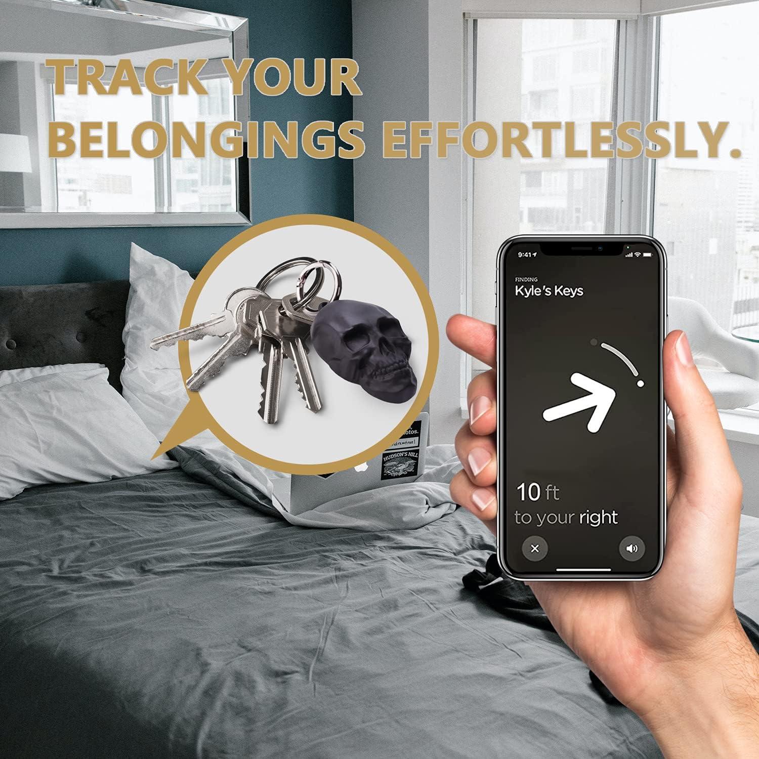 Funda Protectora GOLLEY para AirTag 2022 - Esqueleto Negro