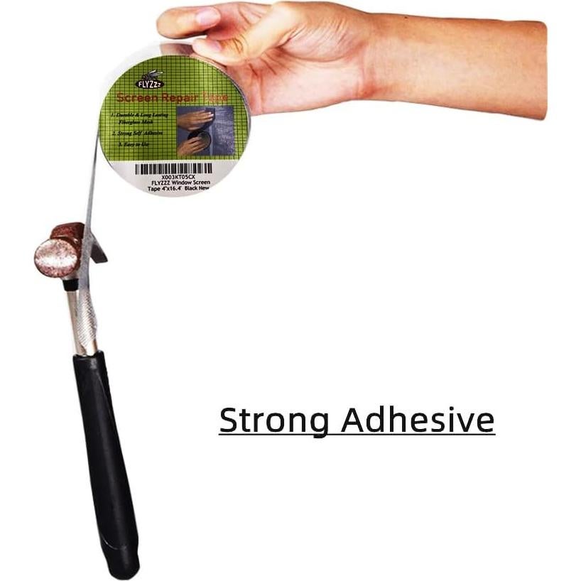 Kit de Reparación de Pantallas FLYZZZ 10.16cm x 5.0m Negro