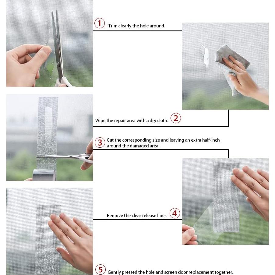 Kit de Reparación de Pantallas FLYZZZ 10.16cm x 5.0m Negro