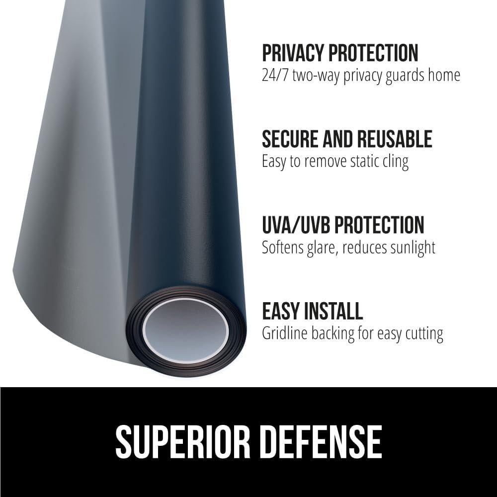 Película de Privacidad GORILLA GRIP 30x200 cm Negra