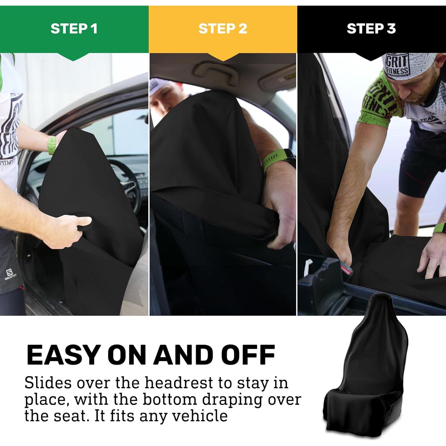 Cubierta de Asiento de Coche Impermeable Waterproof SeatShield 2-Pack