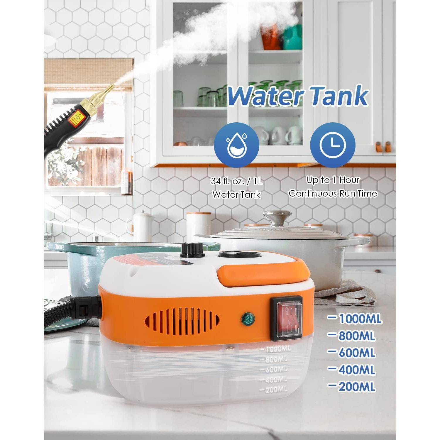 Limpiador de vapor portátil Hapyvergo LU-5 2500W 1L