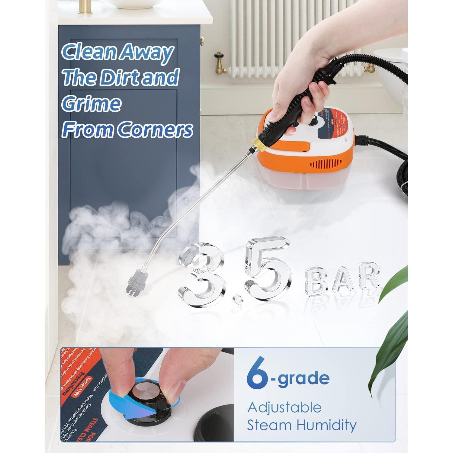 Limpiador de vapor portátil Hapyvergo LU-5 2500W 1L