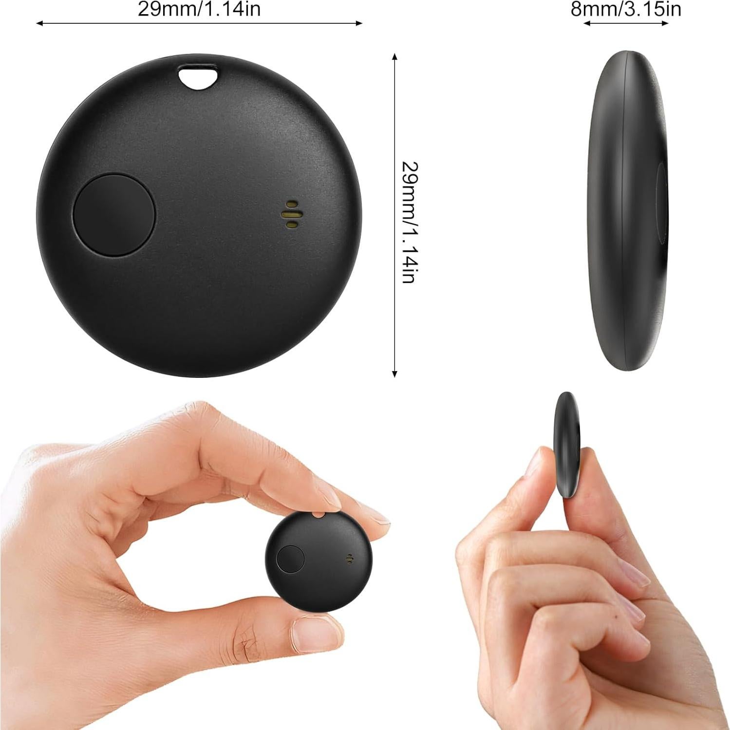 Rastreador Bluetooth Geevon Smart Tag 2P Negro para iOS