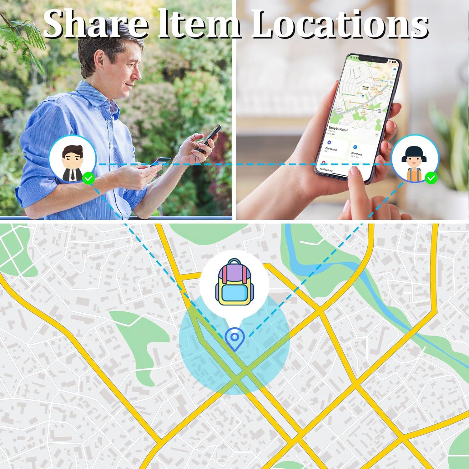 Rastreador Bluetooth Geevon Smart Tag 2P Negro para iOS