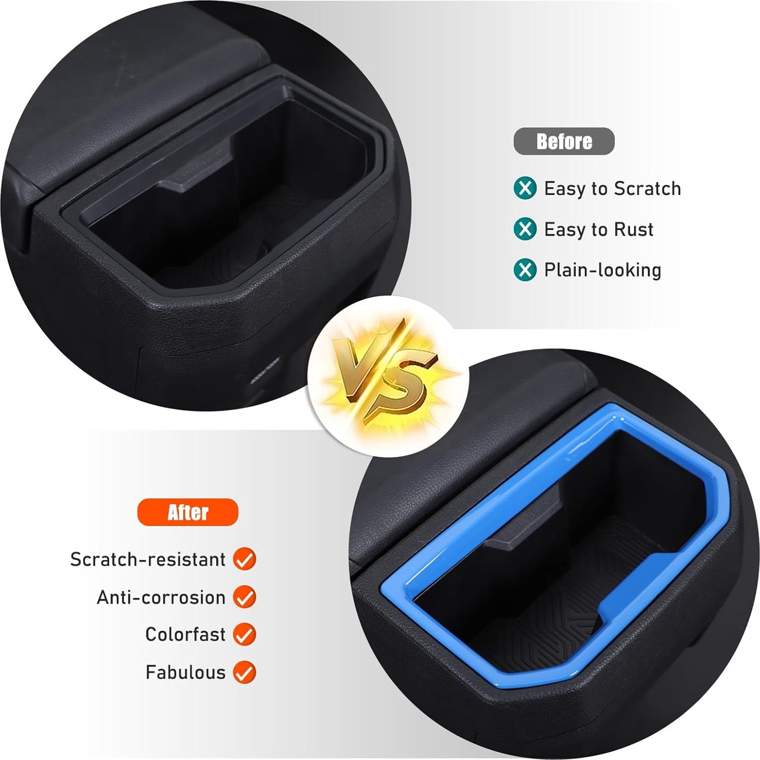 Cubierta Trim Azul para Portavasos Toyota Tacoma 2024 2025