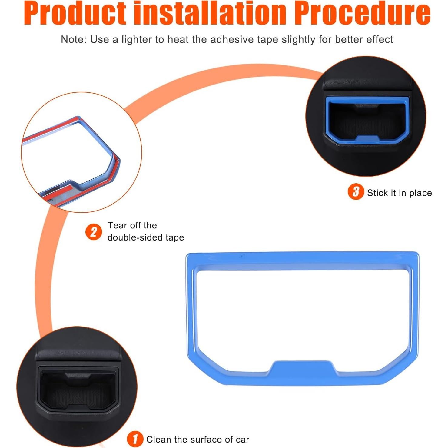 Cubierta Trim Azul para Portavasos Toyota Tacoma 2024 2025