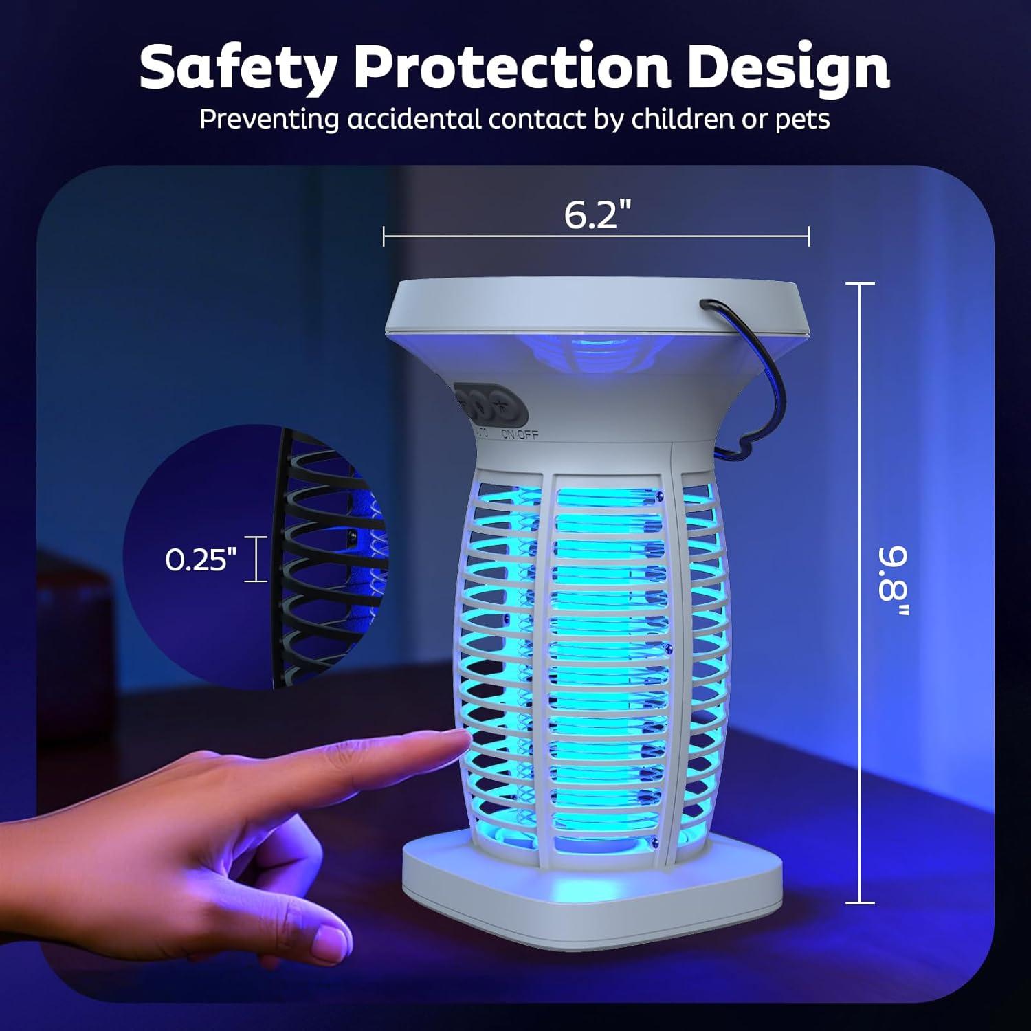 Zapper Solar de Insectos OnBeam 4200V Impermeable 1kg