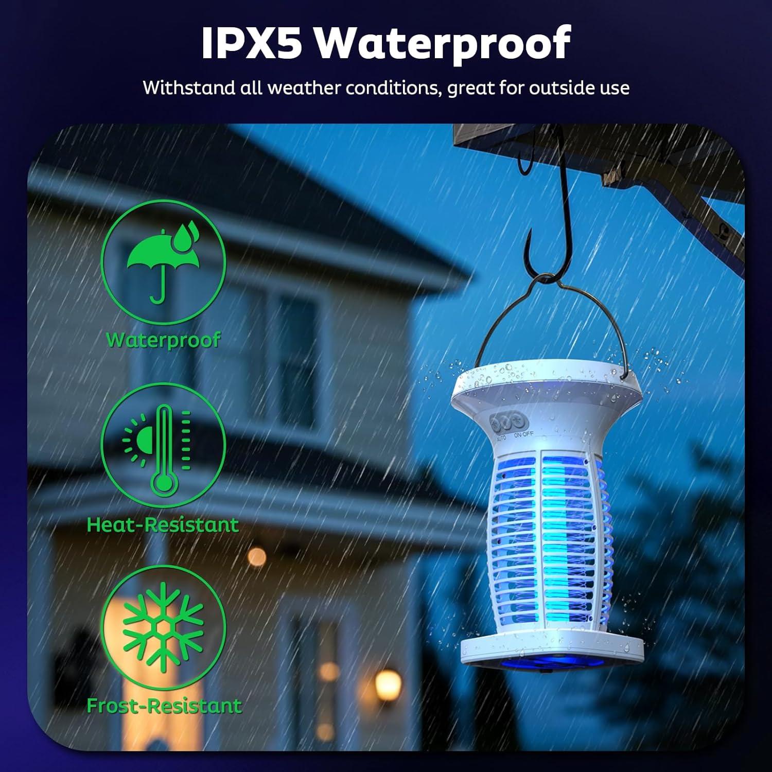 Zapper Solar de Insectos OnBeam 4200V Impermeable 1kg