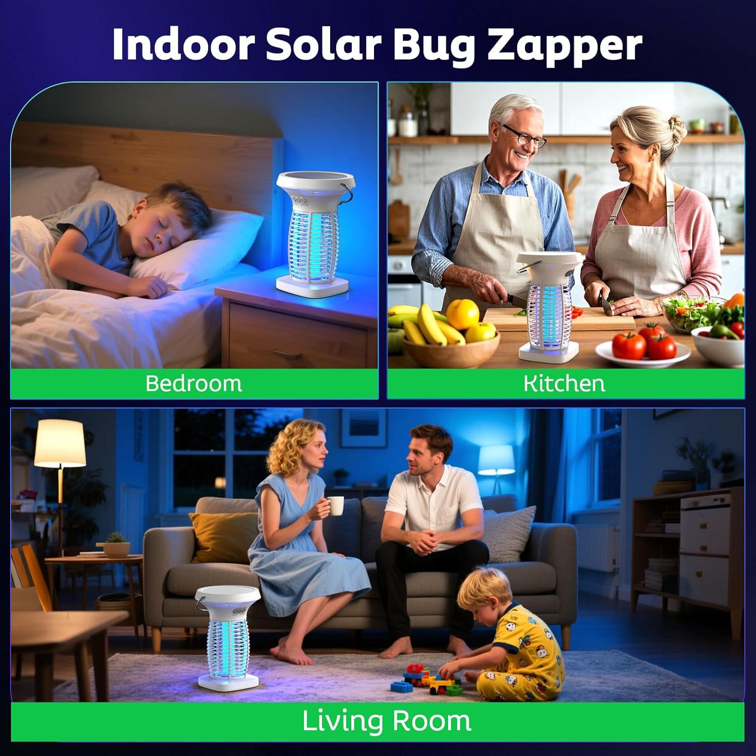 Zapper Solar de Insectos OnBeam 4200V Impermeable 1kg