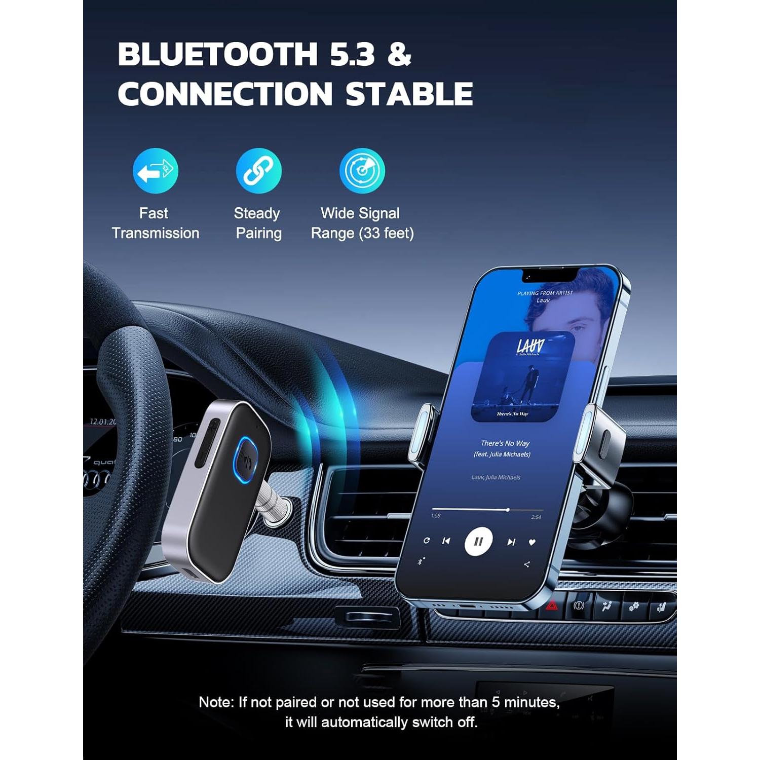 Receptor Bluetooth COMSOON J22 con Cancelación de Ruido 16H