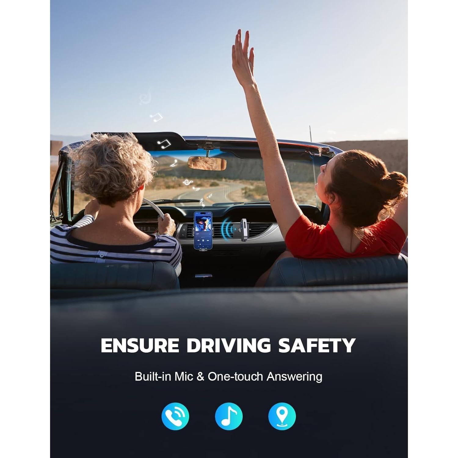 Receptor Bluetooth COMSOON J22 con Cancelación de Ruido 16H