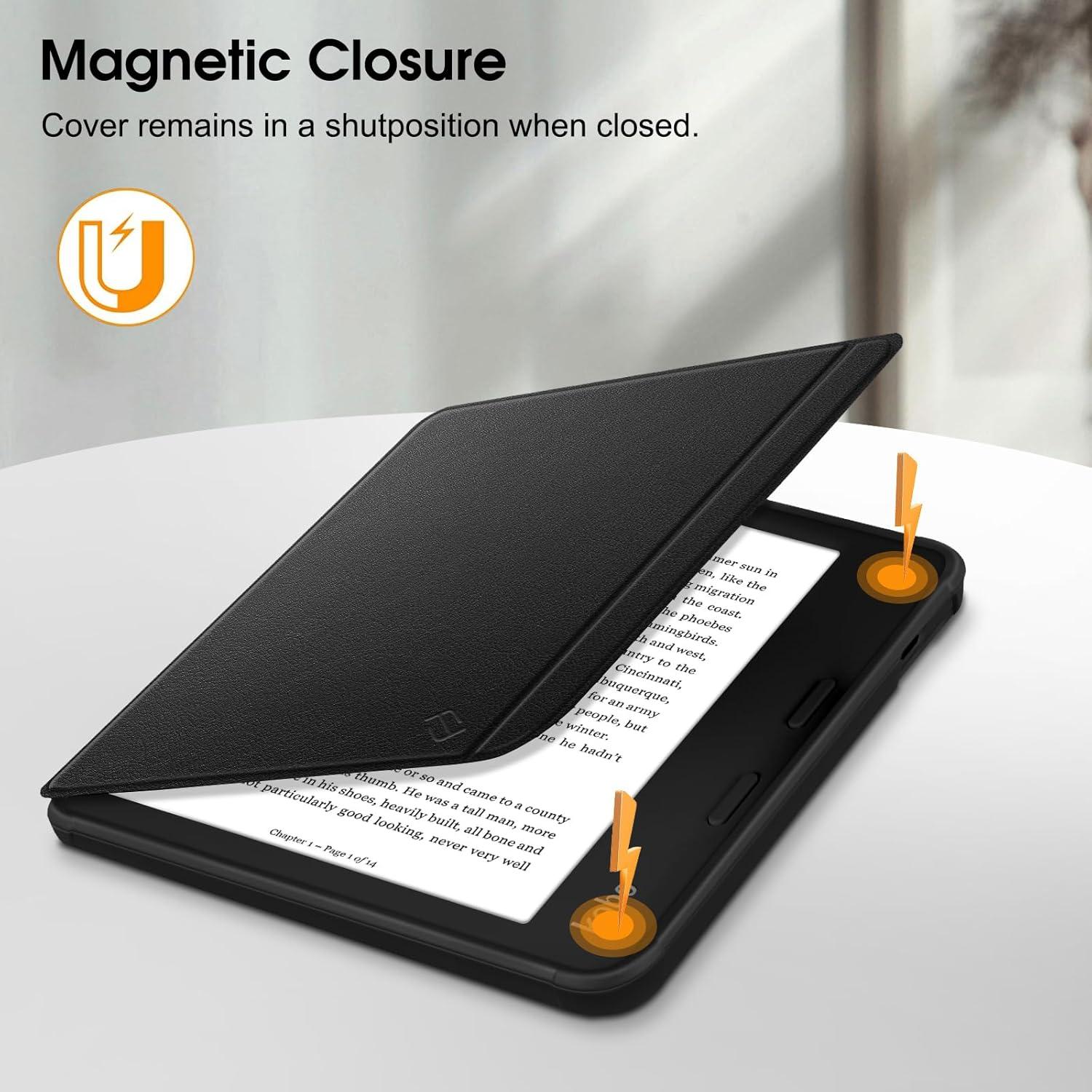 Funda Slim Fintie para Kobo Libra 7" y Libra 2 - TPU Negro