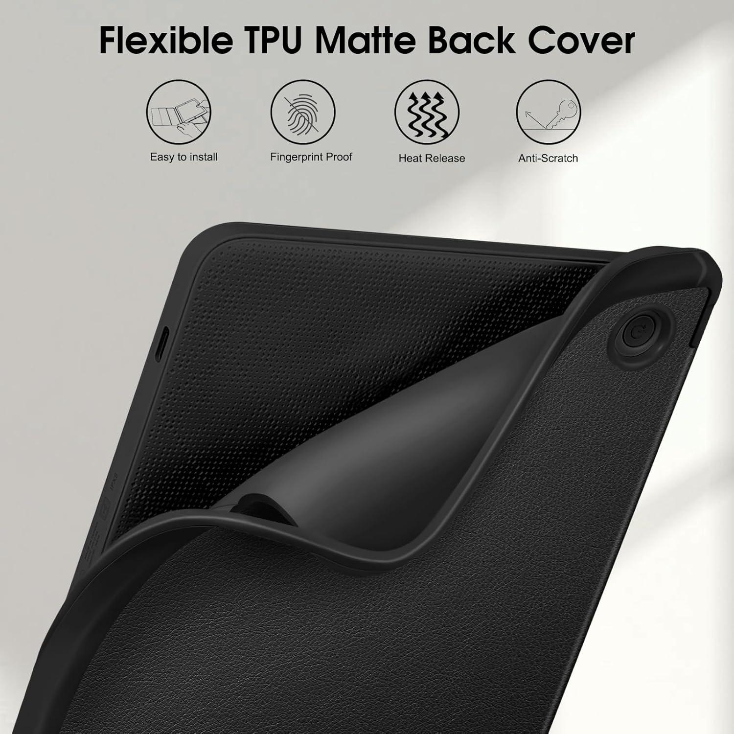 Funda Slim Fintie para Kobo Libra 7" y Libra 2 - TPU Negro