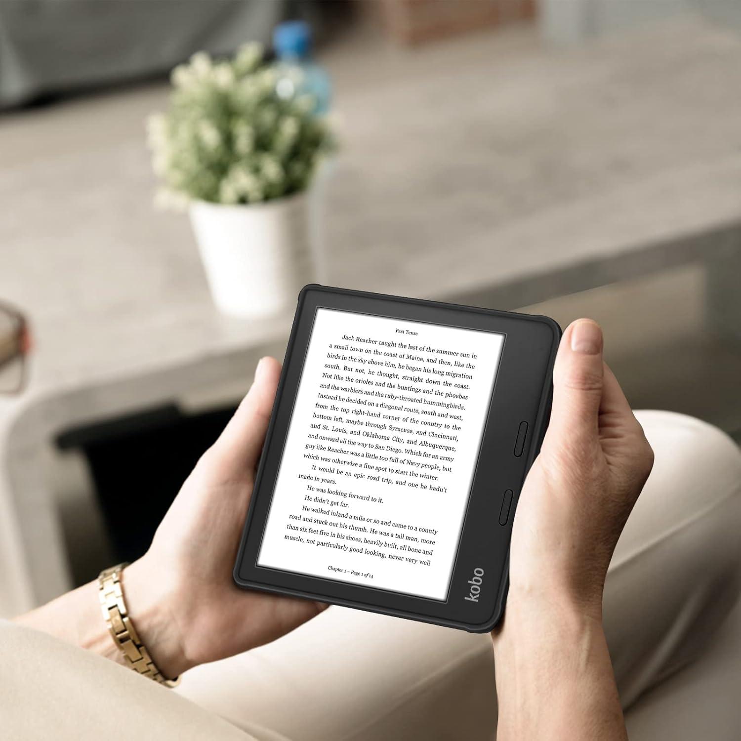 Funda Slim Fintie para Kobo Libra 7" y Libra 2 - TPU Negro