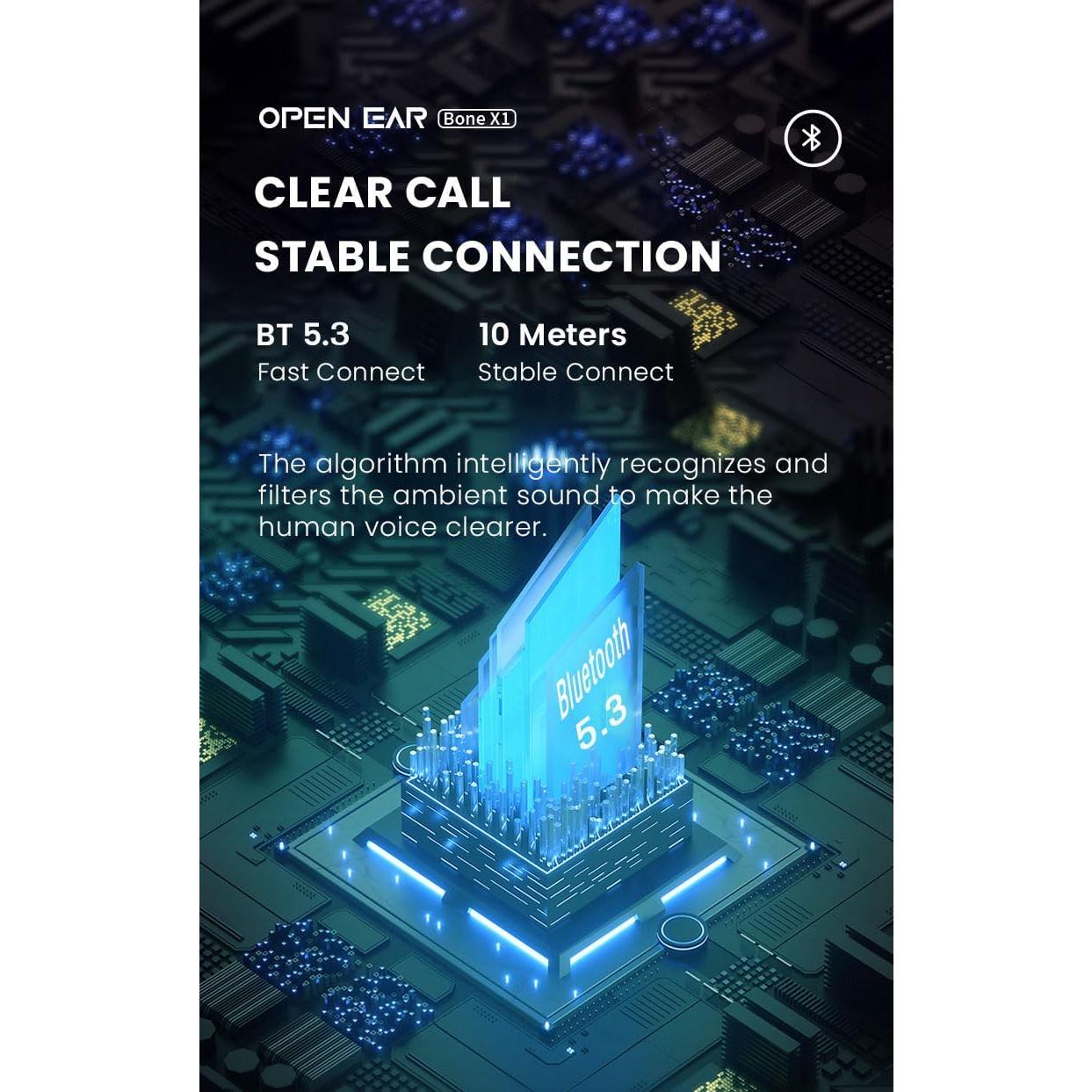 Auriculares Inalámbricos NOERLX de Conducción Ósea, IPX5, 6h