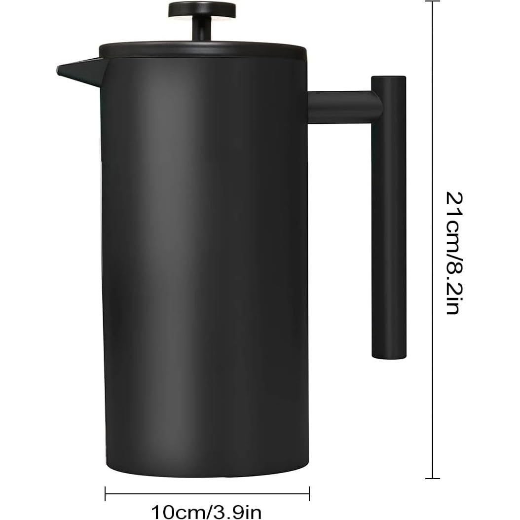 Cafetera Prensa Francesa Coffito 34 oz Acero Inoxidable Negro