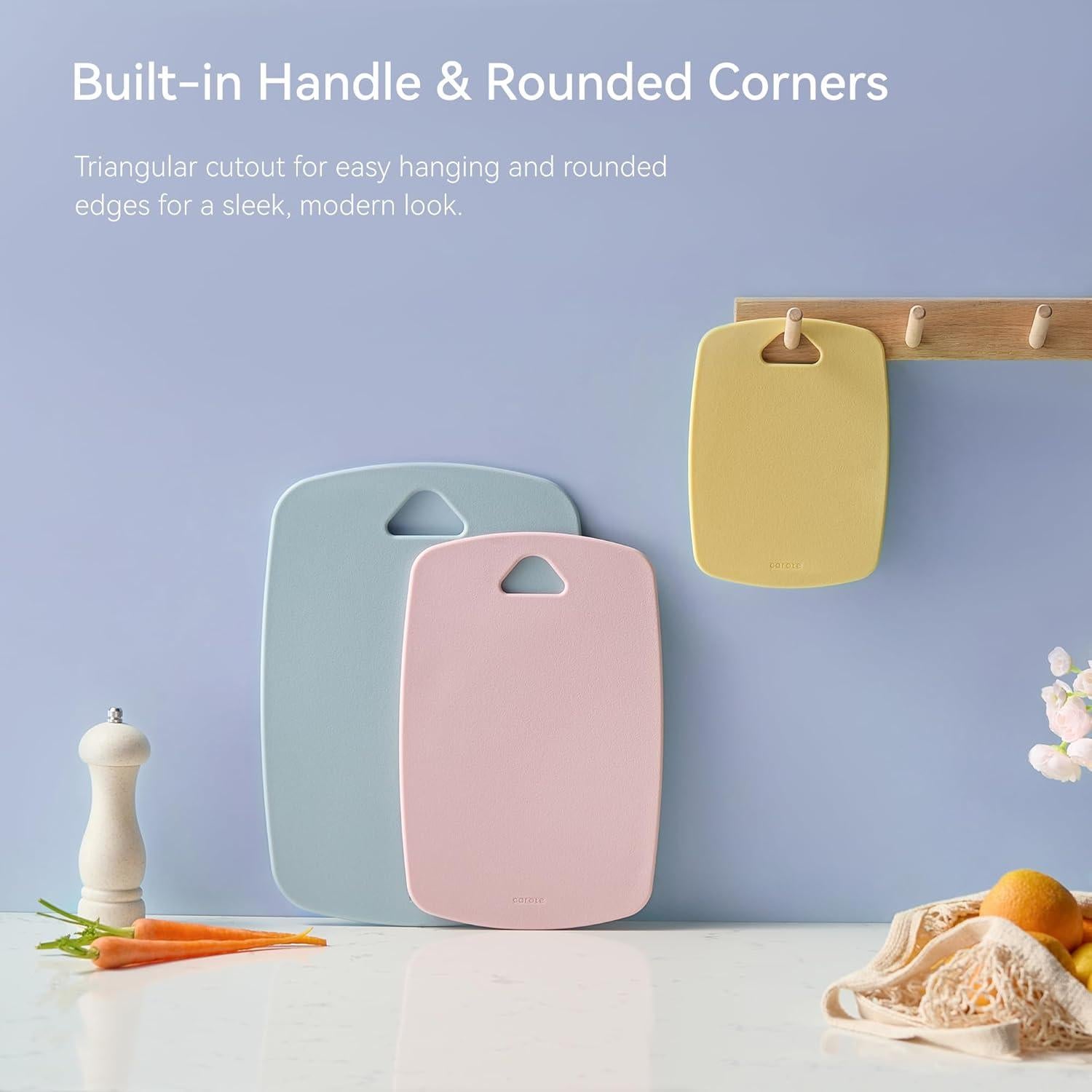 Juego de 3 Tablas de Cortar CAROTE de Plástico Colorido