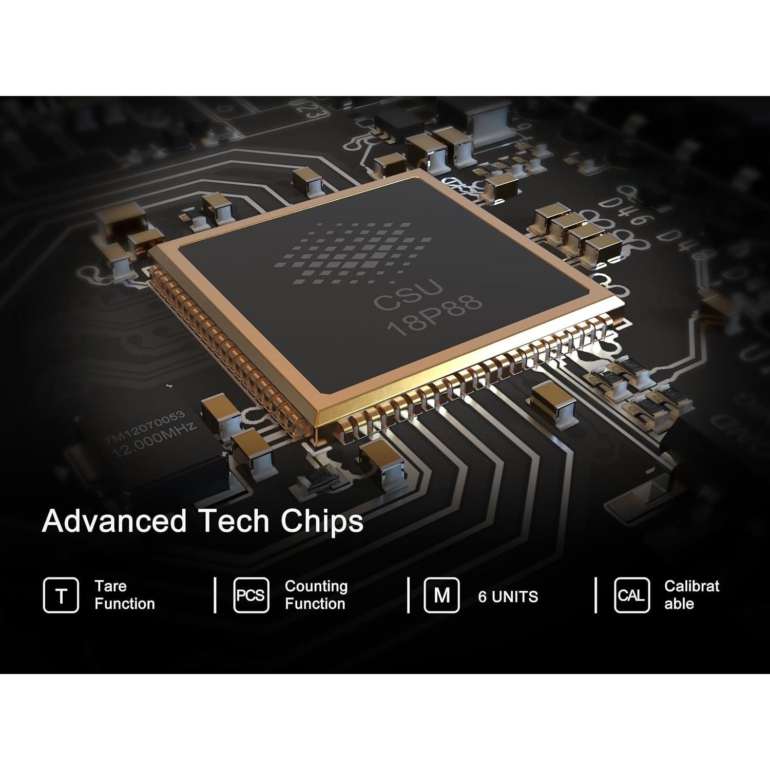 Báscula Digital KitchenTour EG-5001 500g/0.01g Alta Precisión