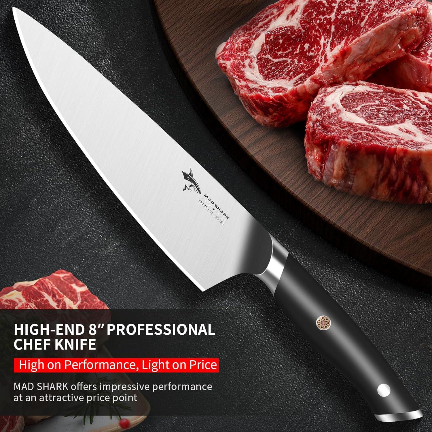 Cuchillo de Chef MAD SHARK 21 cm Acero Inoxidable Profesional