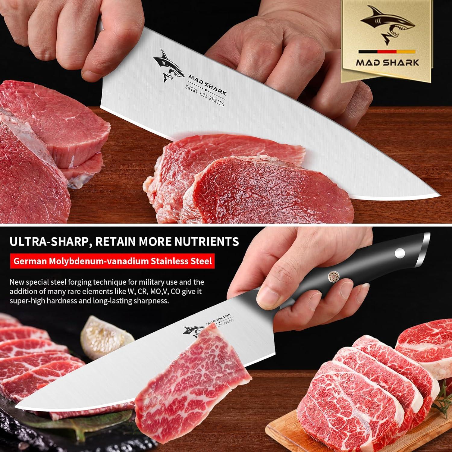 Cuchillo de Chef MAD SHARK 21 cm Acero Inoxidable Profesional