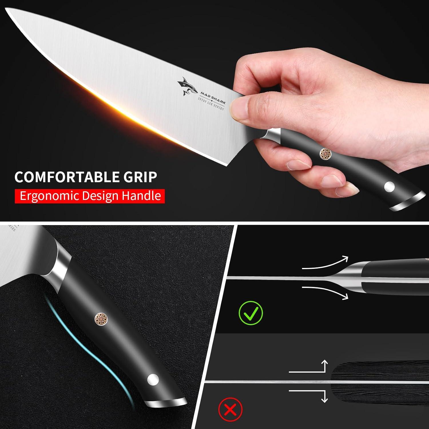 Cuchillo de Chef MAD SHARK 21 cm Acero Inoxidable Profesional