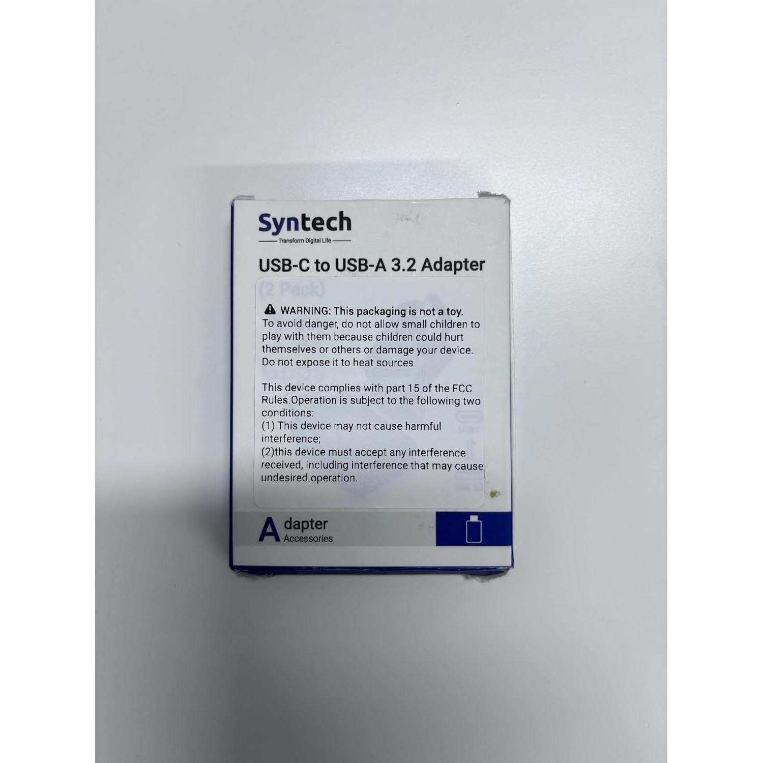 Adaptador USB C a USB 3.2 Syntech - Paquete de 2, 10Gbps