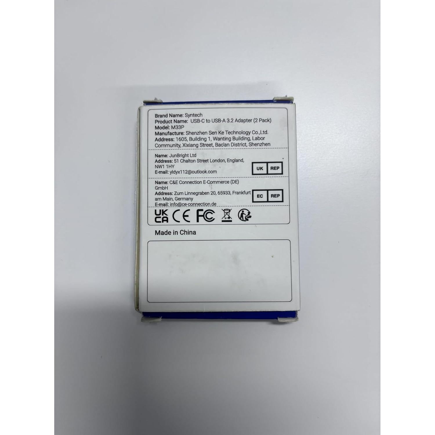 Adaptador USB C a USB 3.2 Syntech - Paquete de 2, 10Gbps