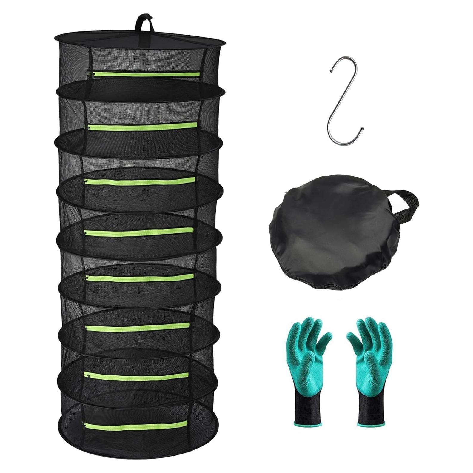 Estante Colgante para Secar Hierbas Seropy 8 Capas 61cm