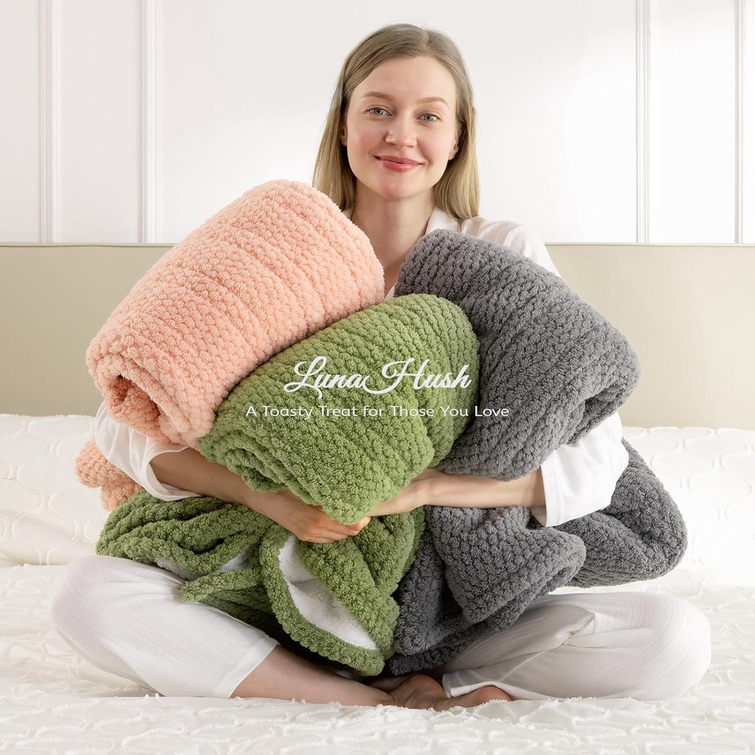 Manta Eléctrica Queen LunaHush Verde 213x229 cm 8 Niveles Calor