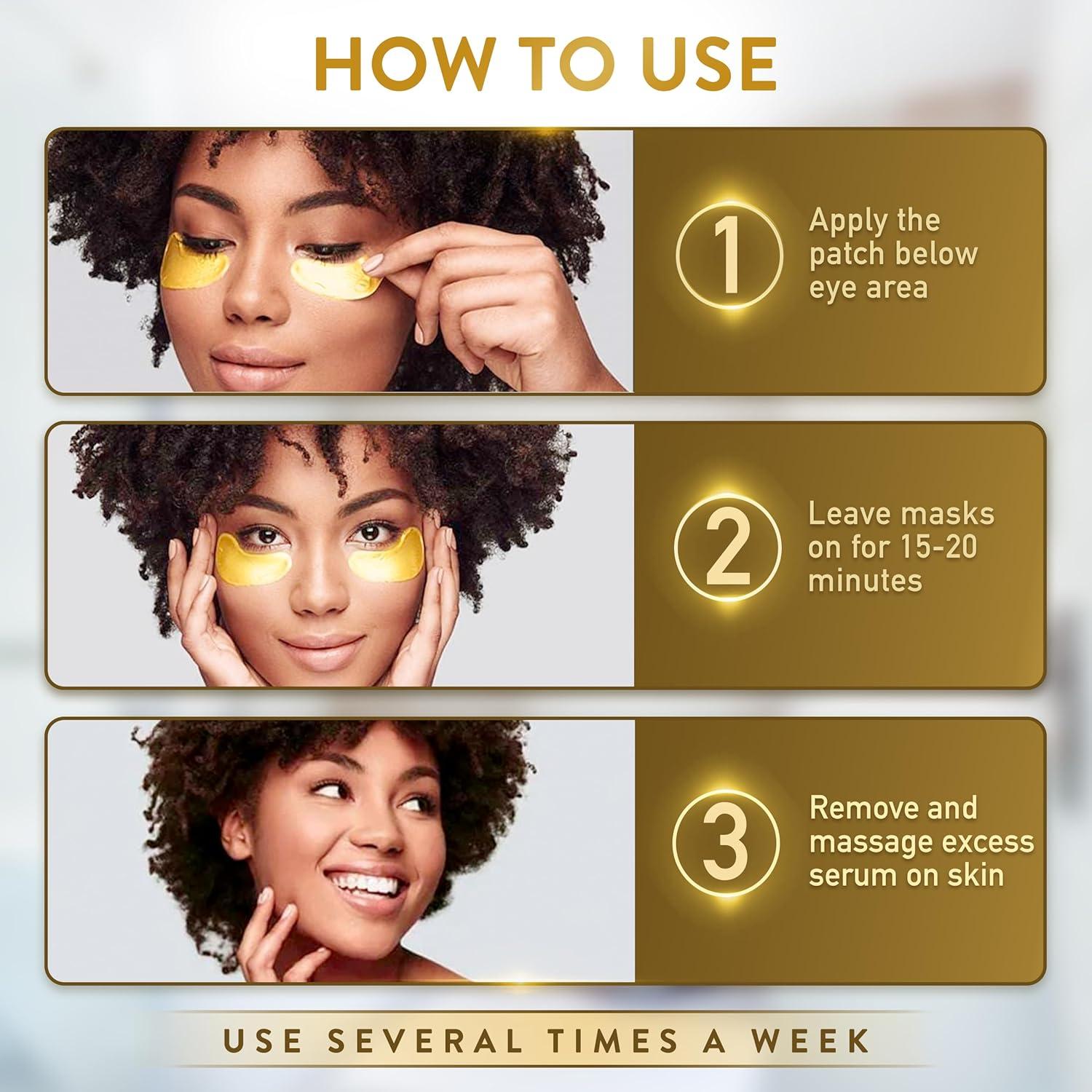 Parches para Ojos Conceptos Básicos 72 Parches Colágeno Oro 24K