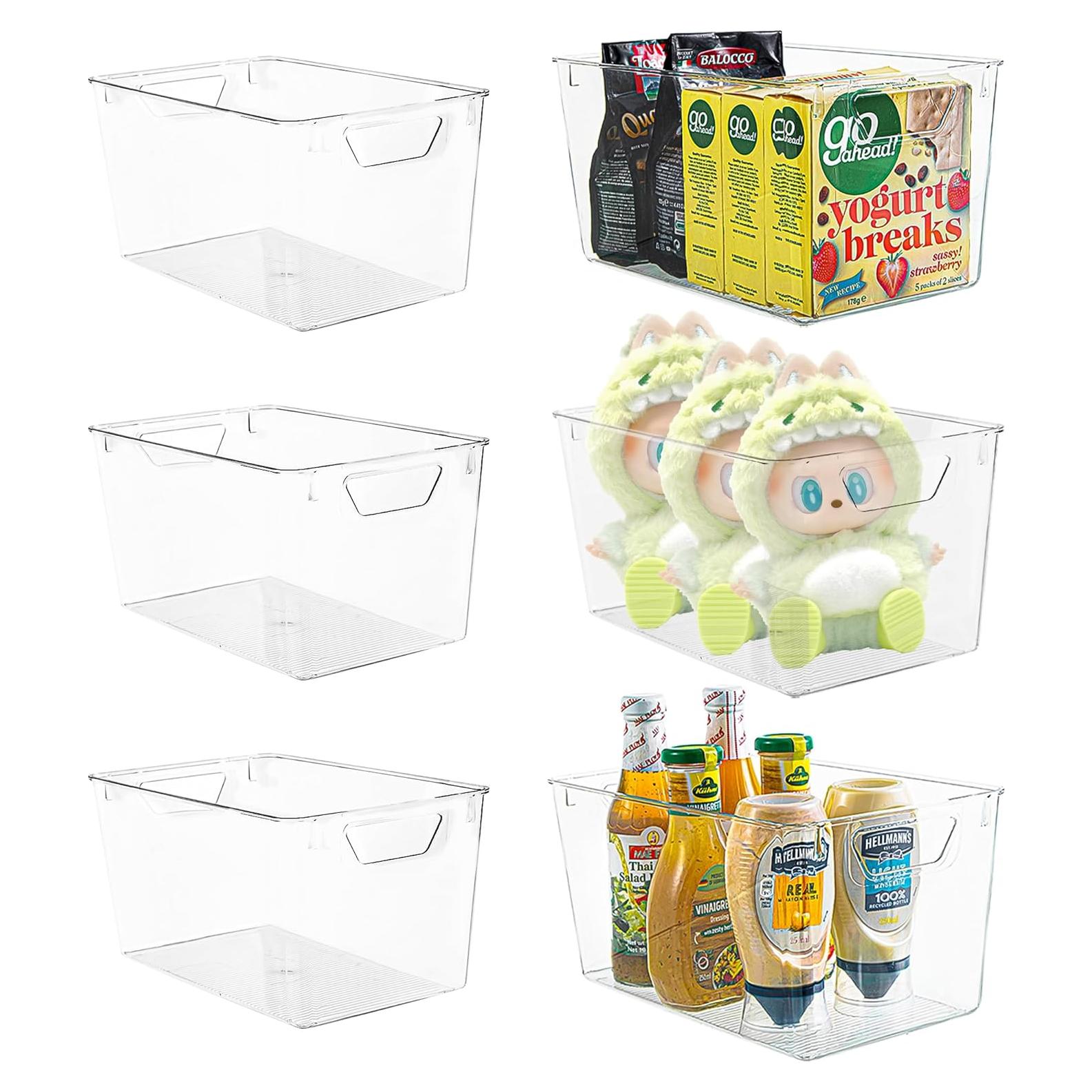 Cajas de Almacenamiento Plástico Transparente Attelite 6 Unidades