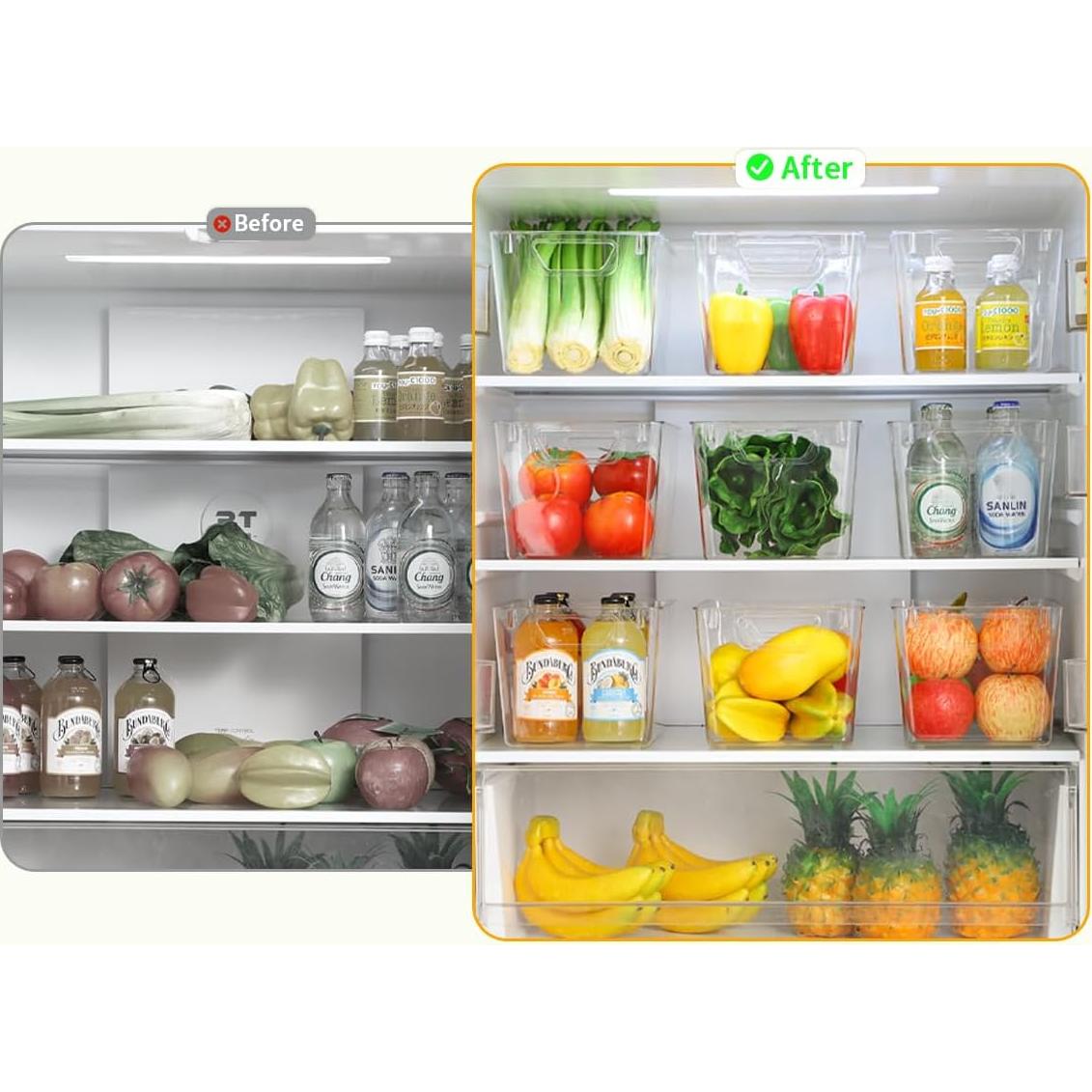 Cajas de Almacenamiento Plástico Transparente Attelite 6 Unidades